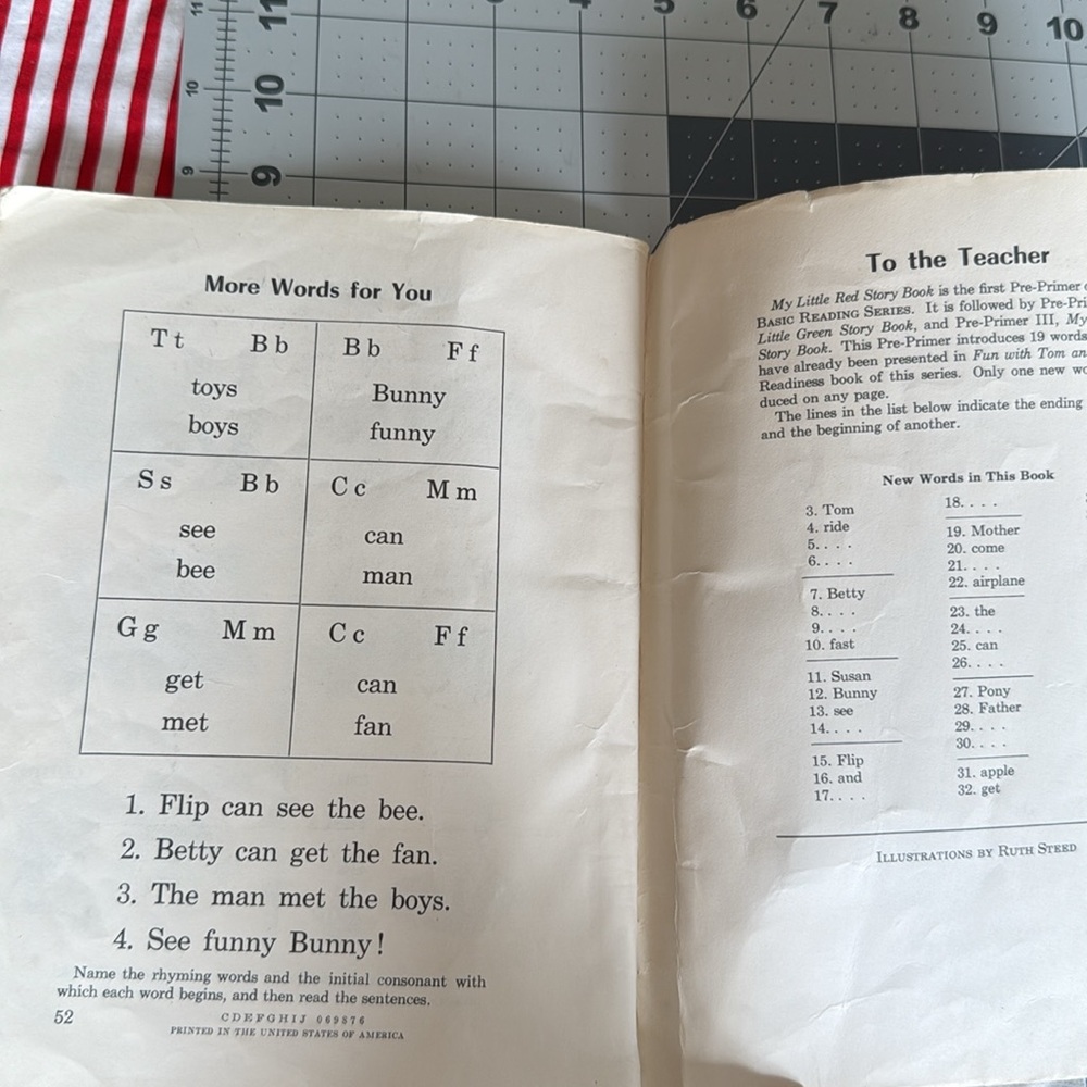 Vintage “My Little Red Story Book” – Ginn Basic Readers Primer - Picture 12 of 12